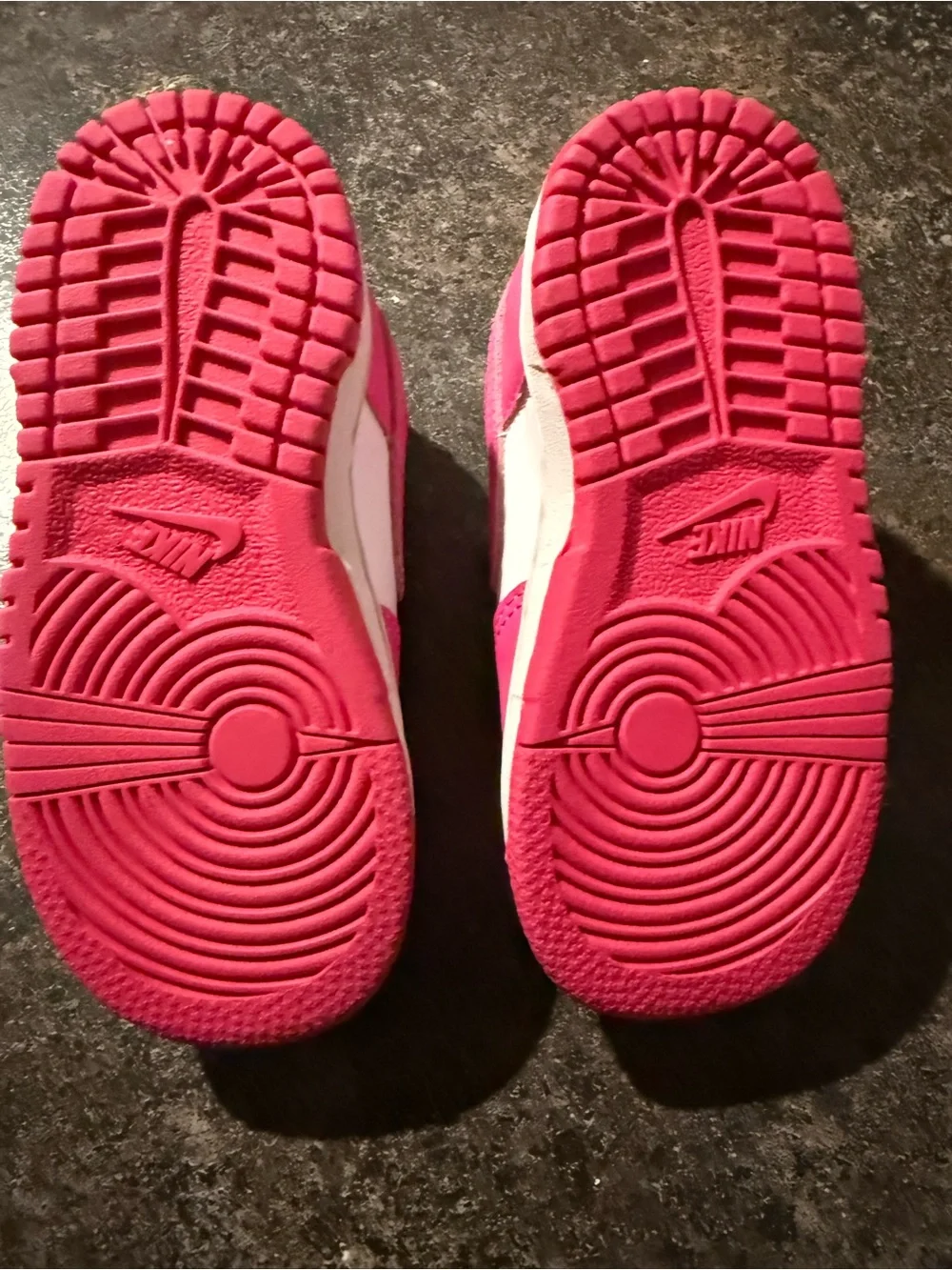 Nike Dunk Low Kids Pink and White Low-Top Sneakers